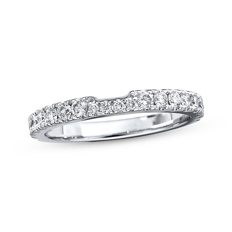 Main Image 1 of Previously Owned Neil Lane Wedding Band 1/2 ct tw Round-cut Diamonds 14K White Gold Size 8.5
