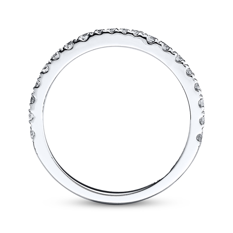 Main Image 3 of Previously Owned Neil Lane Wedding Band 1/2 ct tw Round-cut Diamonds 14K White Gold Size 8.5
