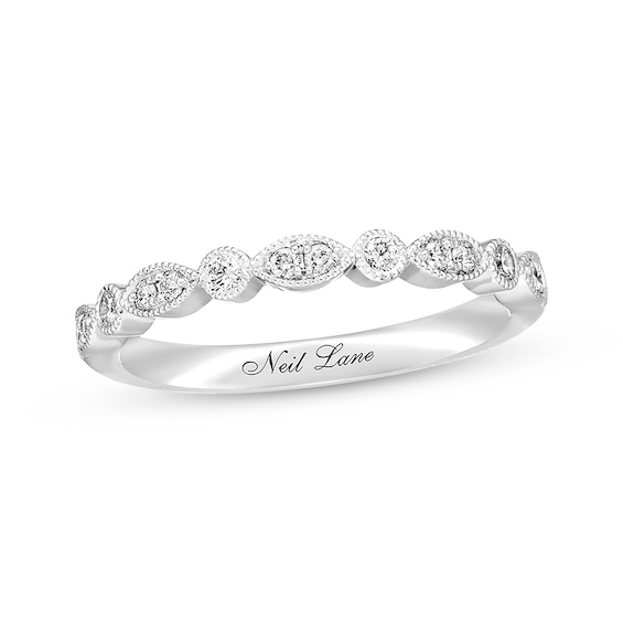 Previously Owned Neil Lane Diamond Wedding Band 1/5 ct tw Round-cut 14K Gold Size 4.5