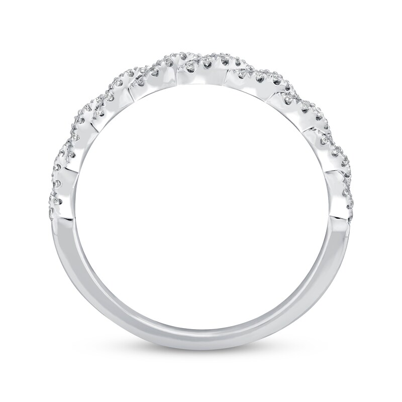 Main Image 3 of Previously Owned Neil Lane Wedding Band 1/5 ct tw Round-cut Diamonds 14K White Gold - Size 10