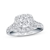 Thumbnail Image 1 of Previously Owned Neil Lane Engagement Ring 2-1/6 ct tw Cushion & Round-cut Diamonds 14K White Gold - Size 4