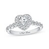 Thumbnail Image 1 of Previously Owned Neil Lane Engagement Ring 3/4 ct tw Heart & Round-cut Diamonds 14K White Gold - Size 10