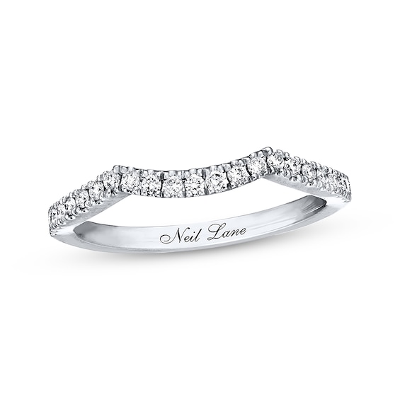 Previously Owned Neil Lane Wedding Band 1/ ct tw Round-cut Diamonds 14K White Gold Size