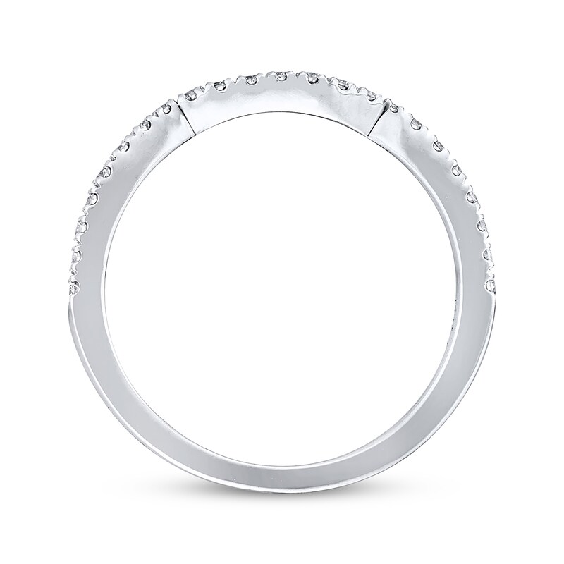 Main Image 3 of Previously Owned Neil Lane Wedding Band 1/4 ct tw Round-cut Diamonds 14K White Gold Size 7