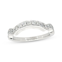 Previously Owned Neil Lane Diamond Wedding Band 3/8 ct tw Round-cut 14K White Gold - Size 5