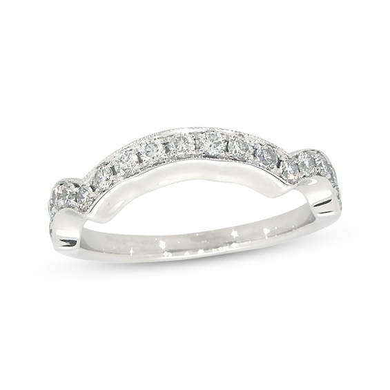 Previously Owned Neil Lane Diamond Wedding Band 3/8 ct tw Round-cut 14K White Gold Size 5
