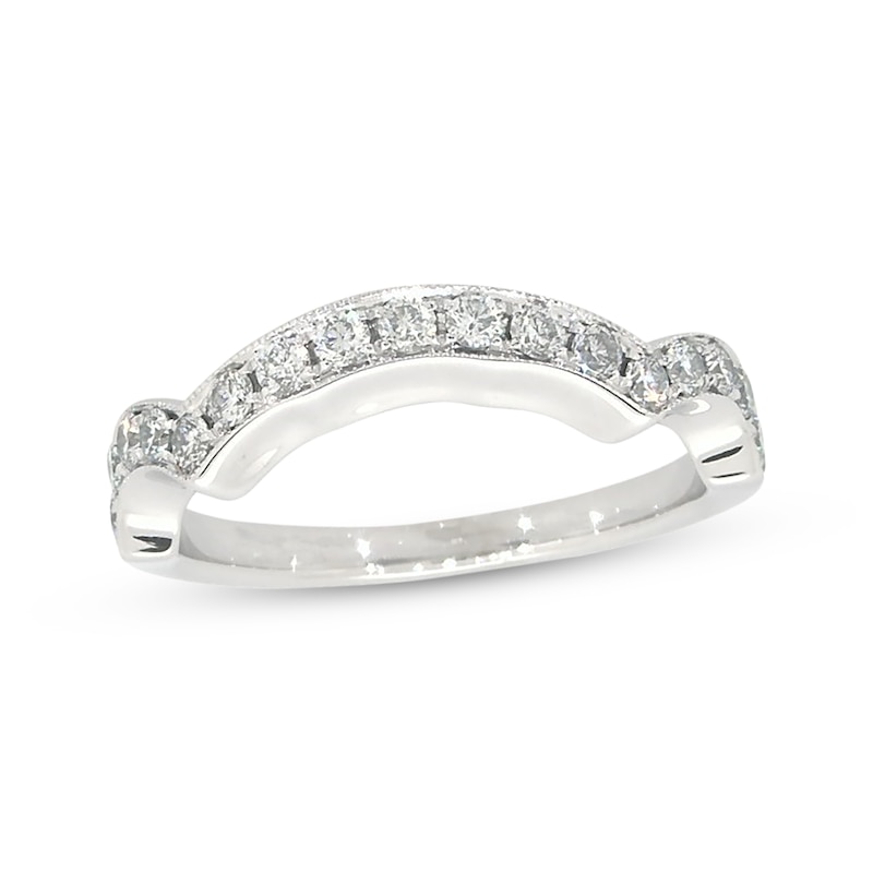 Main Image 1 of Previously Owned Neil Lane Diamond Wedding Band 3/8 ct tw Round-cut 14K White Gold - Size 5