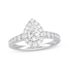 Thumbnail Image 1 of Previously Owned Neil Lane Premiere Diamond Engagement Ring 1-1/2 ct tw Pear & Round-cut 14K White Gold - Size 4
