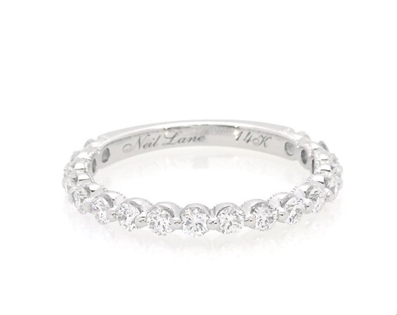 Previously Owned Neil Lane Diamond Wedding Band 1/2 ct tw 14K White Gold Size 4.75