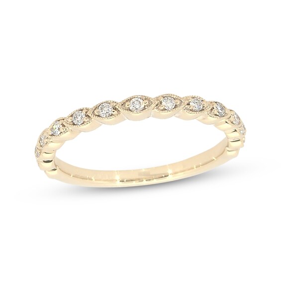 Previously Owned Neil Lane Diamond Wedding Band 1/6 ct tw Round-cut 14K Yellow Gold Size 7