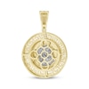 Thumbnail Image 4 of Previously Owned Men's Diamond Christ Pendant 1/2 ct tw Round-cut 10K Yellow Gold
