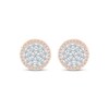 Thumbnail Image 2 of Previously Owned Multi-Diamond Stud Earrings 1-1/8 ct tw Round-cut 10K Rose Gold