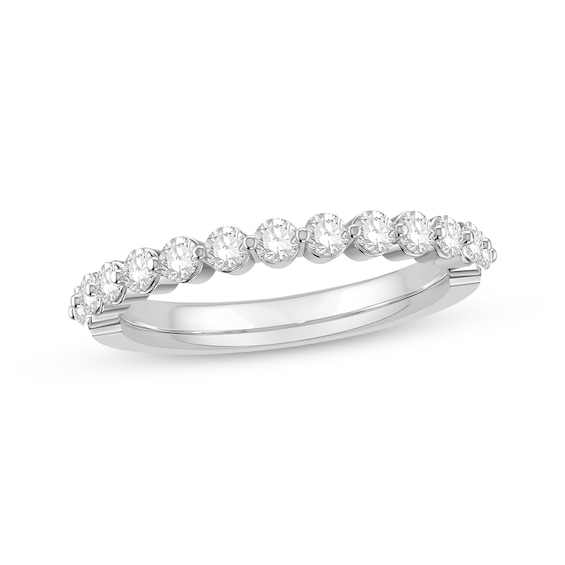 Previously Owned Diamond Anniversary Band 1/2 ct tw Round-cut 14K White Gold