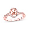 Thumbnail Image 1 of Previously Owned Diamond Oval Ring Setting 1/3 ct tw Round-cut 14K Rose Gold