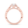 Previously Owned Diamond Oval Ring Setting 1/3 ct tw Round-cut 14K Rose Gold