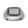 Thumbnail Image 3 of Previously Owned Men's Black & White Diamond Ring 1 ct tw 10K White Gold