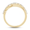 Thumbnail Image 2 of Previously Owned Diamond Bypass Cluster Ring 1/3 ct tw Round-cut 10K Yellow Gold