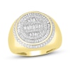 Thumbnail Image 1 of Previously Owned Men's Diamond Ring 1-1/4 ct tw Round & Baguette 10K Yellow Gold