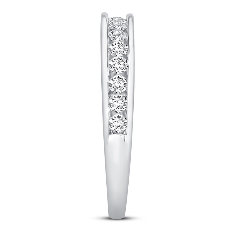 Main Image 2 of Previously Owned Diamond Anniversary Ring 1/2 ct tw Round-cut 10K White Gold