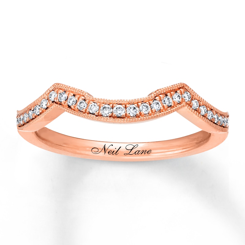 Main Image 1 of Previously Owned Neil Lane Wedding Band 1/8 ct tw Diamonds 14K Rose Gold