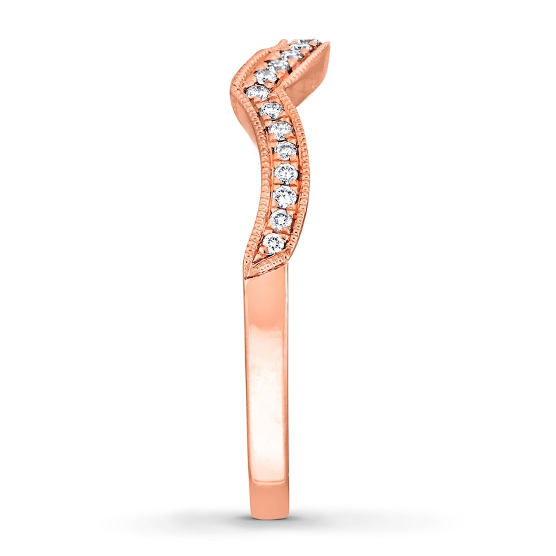 Main Image 3 of Previously Owned Neil Lane Wedding Band 1/8 ct tw Diamonds 14K Rose Gold