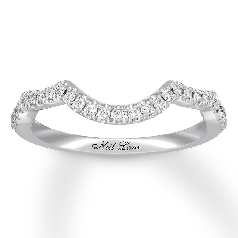 Main Image 1 of Previously Owned Neil Lane Diamond Wedding Band 1/6 ct tw 14K White Gold