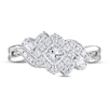 Thumbnail Image 3 of Previously Owned Adrianna Papell Diamond Engagement Ring 7/8 ct tw Princess, Pear, Marquise & Round 14K White Gold