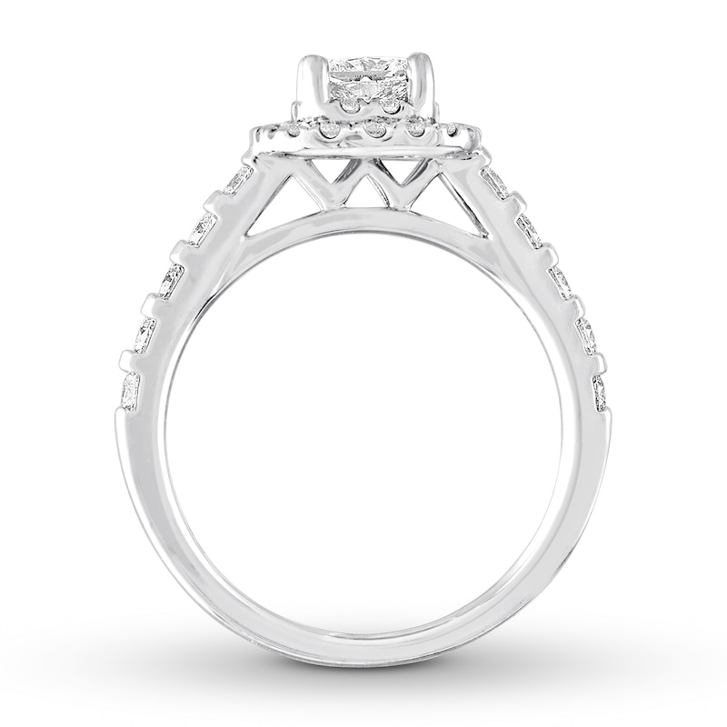 Main Image 3 of Previously Owned THE LEO Diamond Engagement Ring 1 Carat tw Princess-cut 14K White Gold
