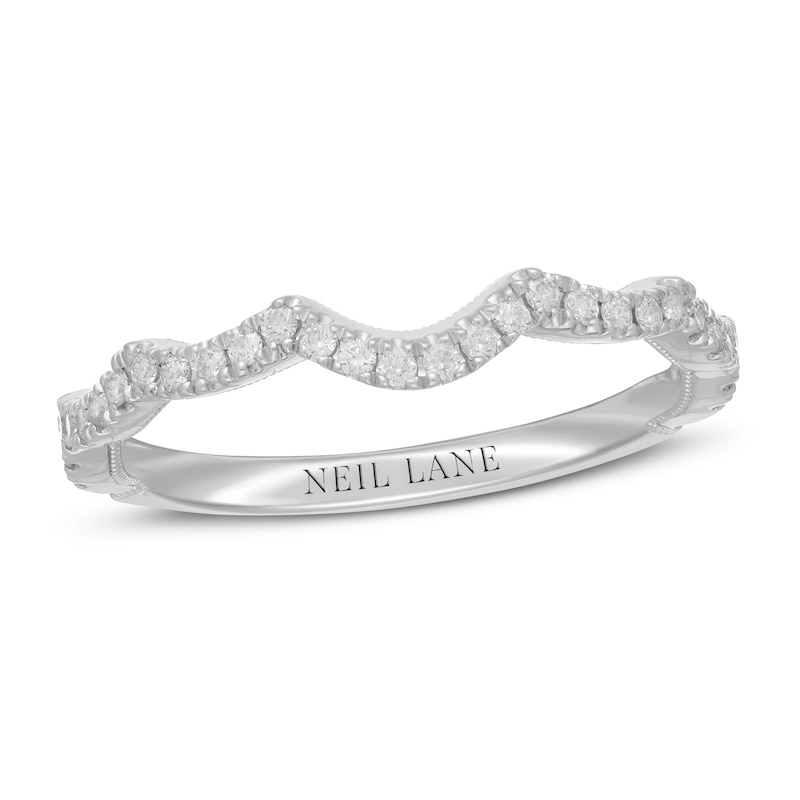 Main Image 1 of Previously Owned Neil Lane Diamond Wedding Band 1/5 ct tw Round-cut 14K White Gold