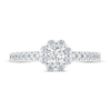 Thumbnail Image 3 of Previously Owned THE LEO Diamond Engagement Ring 1/2 ct tw Round-cut 14K White Gold