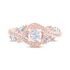 Thumbnail Image 3 of Previously Owned Adrianna Papell Diamond Engagement Ring 1 ct tw Round & Marquise-cut 14K Rose Gold