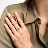 Thumbnail Image 4 of Hallmark Diamonds Multi-Diamond Center Heart Frame Promise Ring 1/4 ct tw Sterling Silver