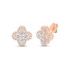 Thumbnail Image 1 of Previously Owned Diamond Flower Stud Earrings 5/8 ct tw 10K Rose Gold