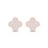 Thumbnail Image 2 of Previously Owned Diamond Flower Stud Earrings 5/8 ct tw 10K Rose Gold
