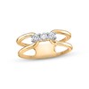 Thumbnail Image 1 of Previously Owned Diamond Three-Stone Ring 1/4 ct tw Round-cut 10K Yellow Gold