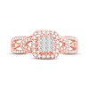 Thumbnail Image 4 of Previously Owned Diamond Engagement Ring 1/2 ct tw Princess & Round-cut 10K Rose Gold