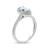 Thumbnail Image 2 of Now + Forever Marquise-Cut Aquamarine & Diamond Engagement Ring 1/3 ct tw 14K White Gold