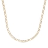 Thumbnail Image 1 of Diamond-Cut Curb Chain Necklace 5.6mm Semi-Solid 10K Yellow Gold 20”