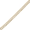 Thumbnail Image 2 of Diamond-Cut Curb Chain Necklace 5.6mm Semi-Solid 10K Yellow Gold 20”