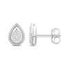 Thumbnail Image 1 of Previously Owned Diamond Teardrop Earrings 1/10 ct tw Sterling Silver