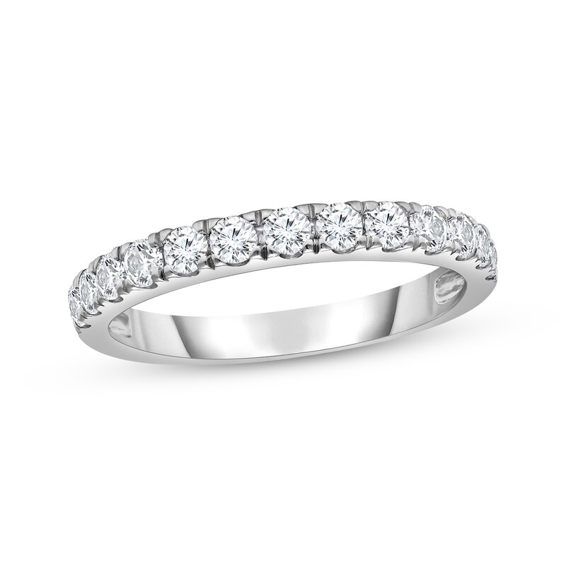 Main Image 1 of Previously Owned Diamond Wedding Band 1/5 ct tw Round-cut 14K White Gold