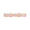 Thumbnail Image 3 of Previously Owned Adrianna Papell Diamond Wedding Band 1/10 ct tw 14K Rose Gold