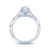 Thumbnail Image 3 of Previously Owned Monique Lhuillier Bliss Diamond Engagement Ring 7/8 ct tw Pear & Round-cut 18K White Gold