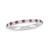 Thumbnail Image 1 of Previously Owned Neil Lane Ruby Anniversary Band 1/5 ct tw Round-cut Diamonds 14K White Gold Size 9.5