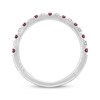 Thumbnail Image 3 of Previously Owned Neil Lane Ruby Anniversary Band 1/5 ct tw Round-cut Diamonds 14K White Gold Size 9.5