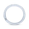 Thumbnail Image 3 of Previously Owned Monique Lhuillier Bliss Diamond Contour Anniversary Band 1/4 ct tw Round-cut 18K White Gold