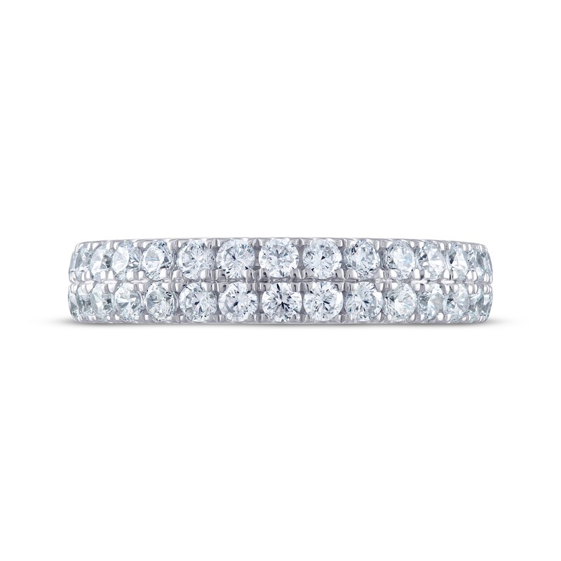 Main Image 3 of Previously Owned THE LEO Ideal Cut Diamond Anniversary Ring 1 ct tw Round-cut 14K White Gold