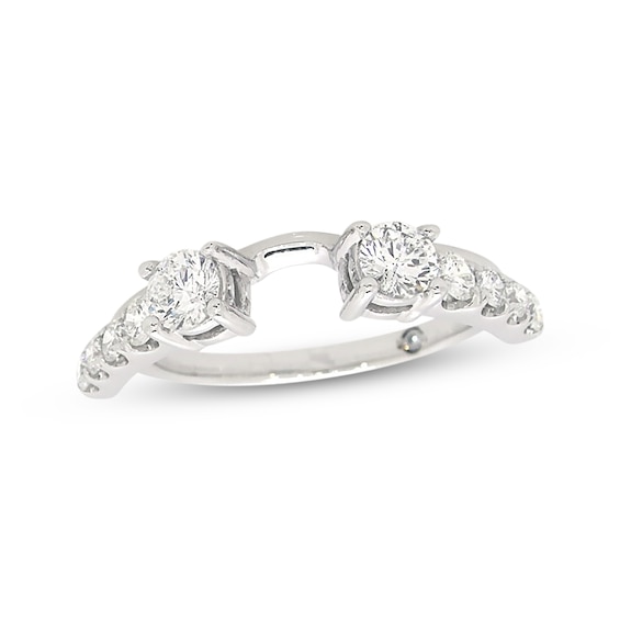 Previously Owned THE LEO Diamond Enhancer Ring 3/4 ct tw Round-cut 14K White Gold