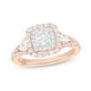 Thumbnail Image 1 of Previously Owned Monique Lhuillier Bliss Diamond Engagement Ring 1-1/6 ct tw Round & Pear-Shaped 18K Two-Tone Gold