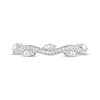 Thumbnail Image 3 of Previously Owned Adrianna Papell Diamond Anniversary Band 1/3 ct tw Round & Marquise-cut 14K White Gold